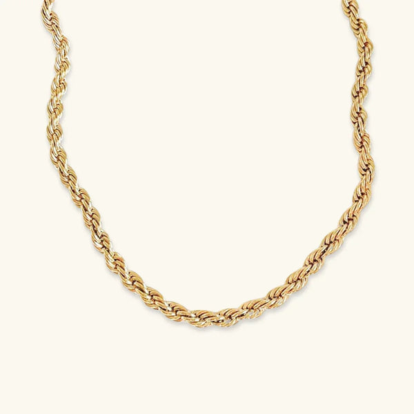 Cordélia Rope Chain Gold Necklace