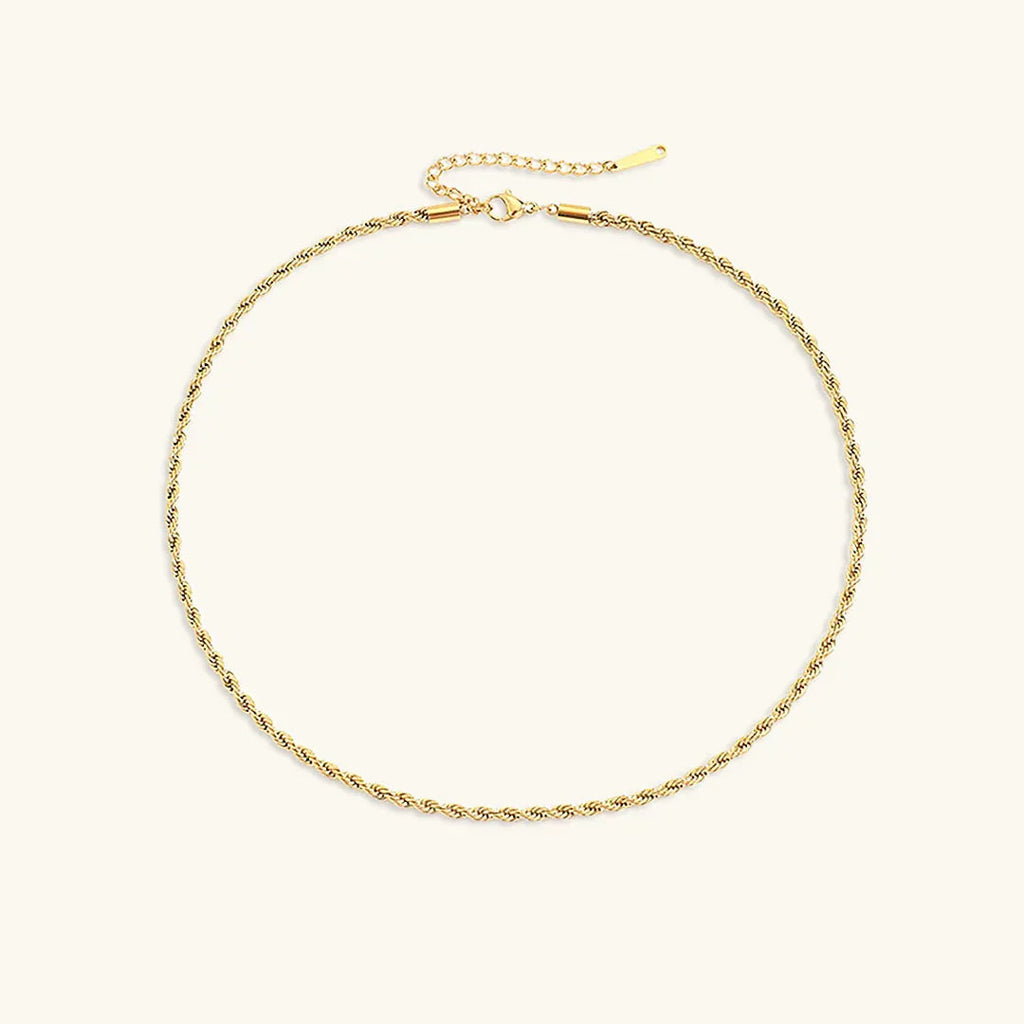 Cordélia Rope Chain Gold Necklace