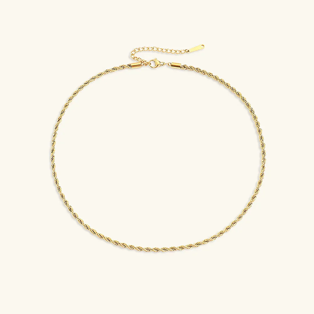 Cordélia Rope Chain Gold Necklace