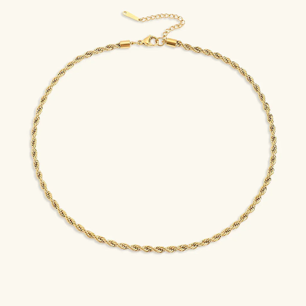 Cordélia Rope Chain Gold Necklace