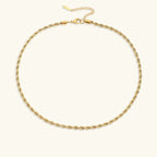 Cordélia Rope Chain Gold Necklace
