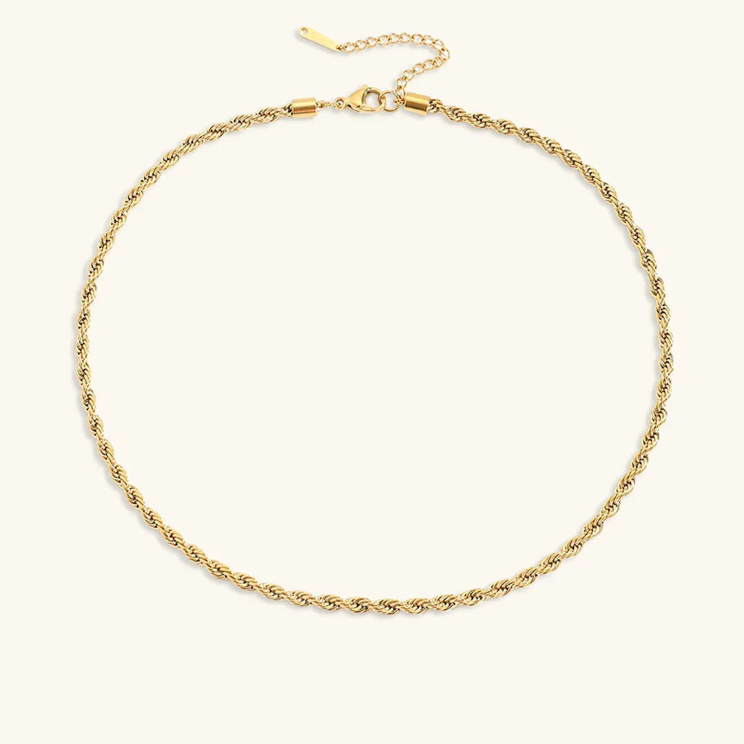 Cordélia Rope Chain Gold Necklace