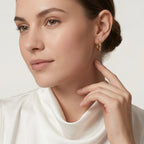 Broad Round Hoop Earrings Bundle Set