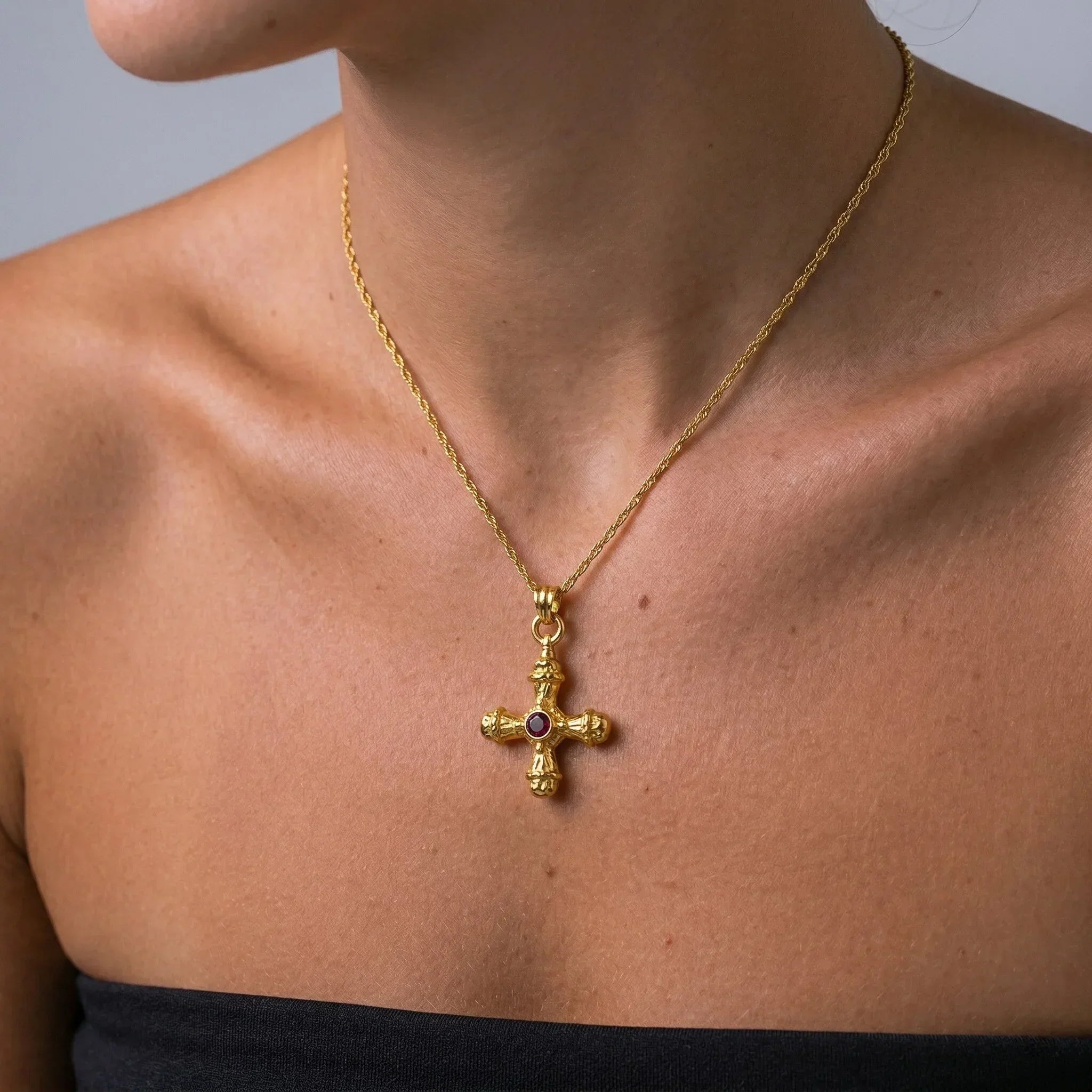 Elodie Gold Pendant Necklace