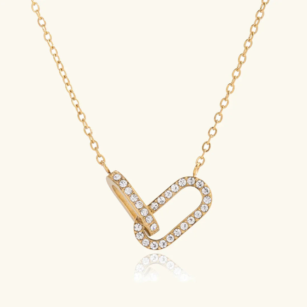 Rosaline Interlocking Diamond Pendant Necklace