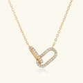 Rosaline Interlocking Diamond Pendant Necklace