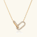 Rosaline Interlocking Diamond Pendant Necklace