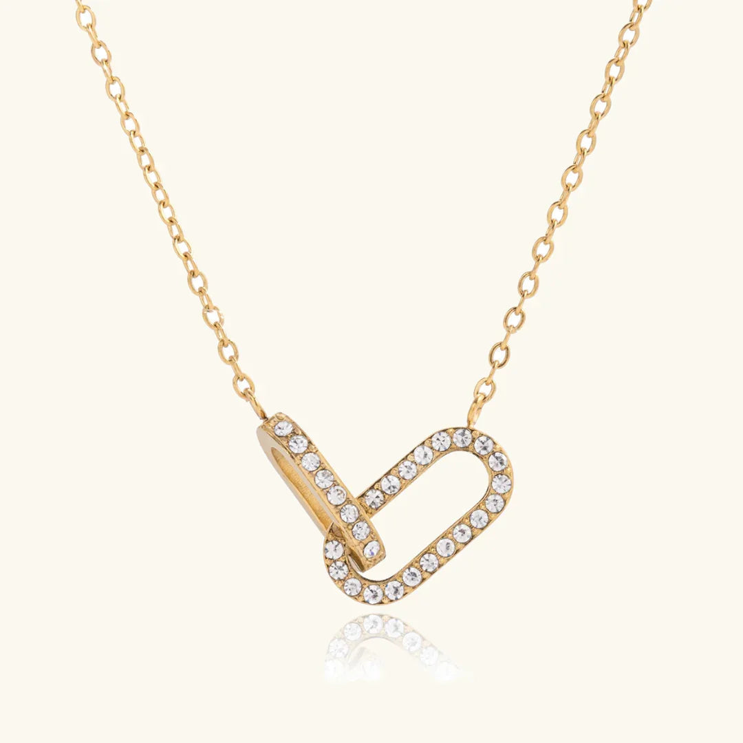 Rosaline Interlocking Diamond Pendant Necklace