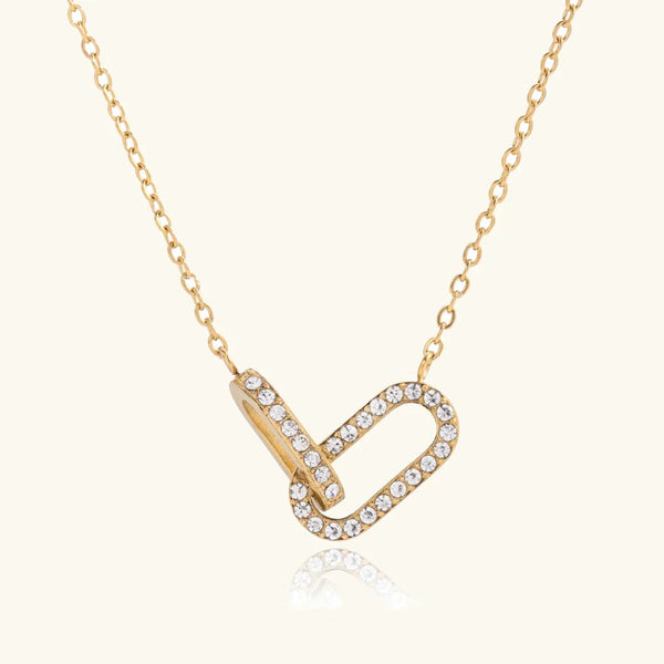 Rosaline Interlocking Diamond Pendant Necklace