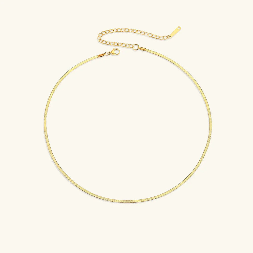 Seraphina Herringbone Chain Necklace
