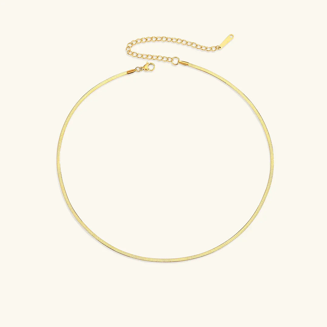 Seraphina Herringbone Chain Necklace