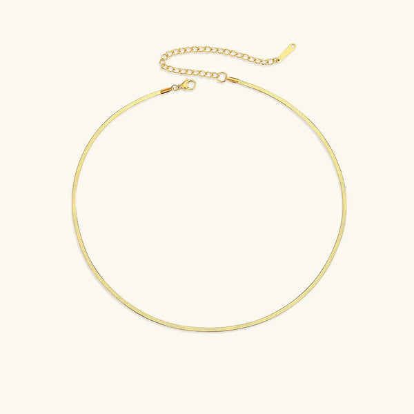Seraphina Herringbone Chain Necklace