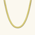 Vesper Herringbone Chain Necklace