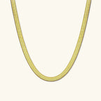 Vesper Herringbone Chain Necklace