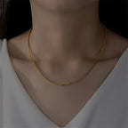 Rosalie Dainty Gold Chain Necklace