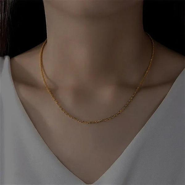 Rosalie Dainty Gold Chain Necklace