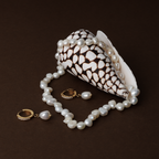18K Gold Plated Genuine Freshwater Pearl Hoop Earrings
