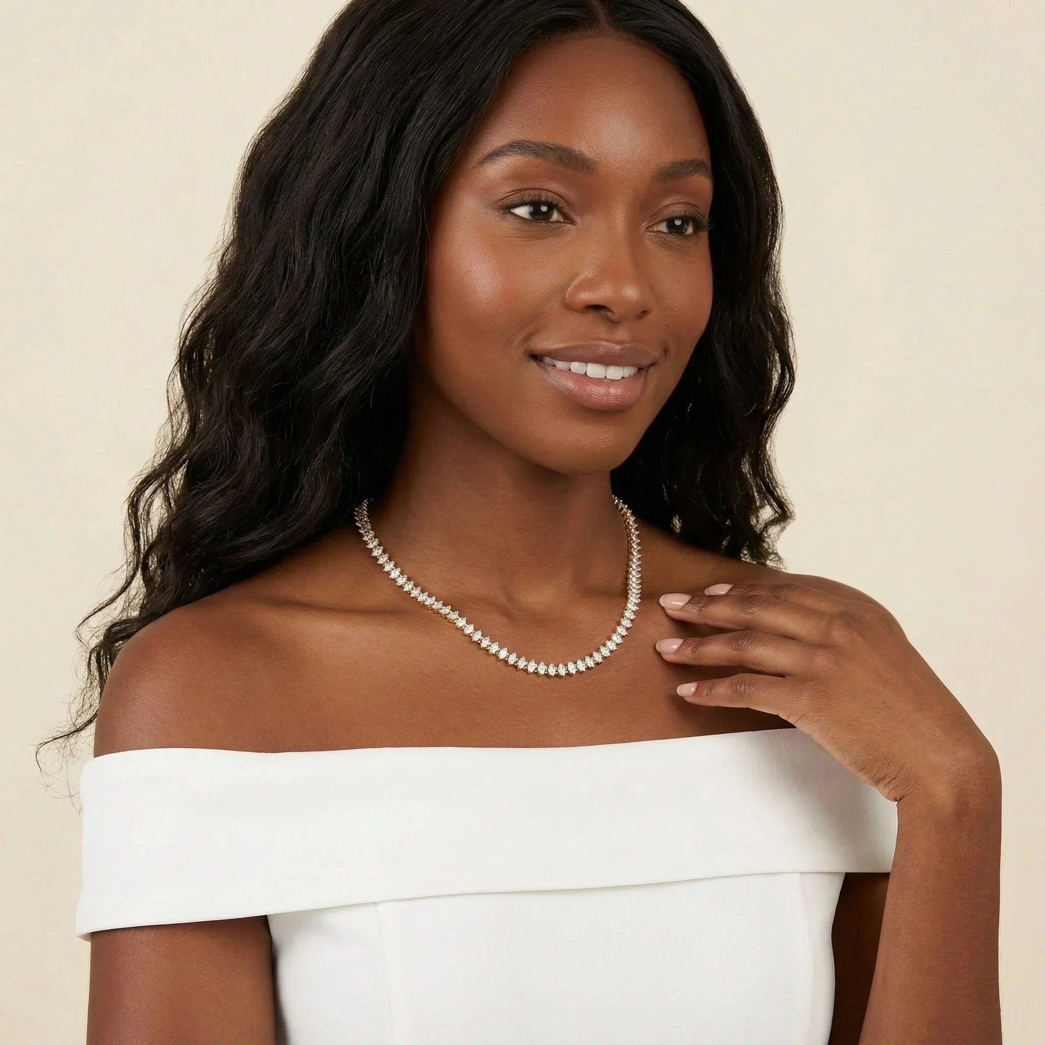 Rosalind Diamond Tennis Necklace