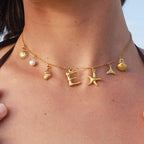 Marina Ocean Initial Necklace