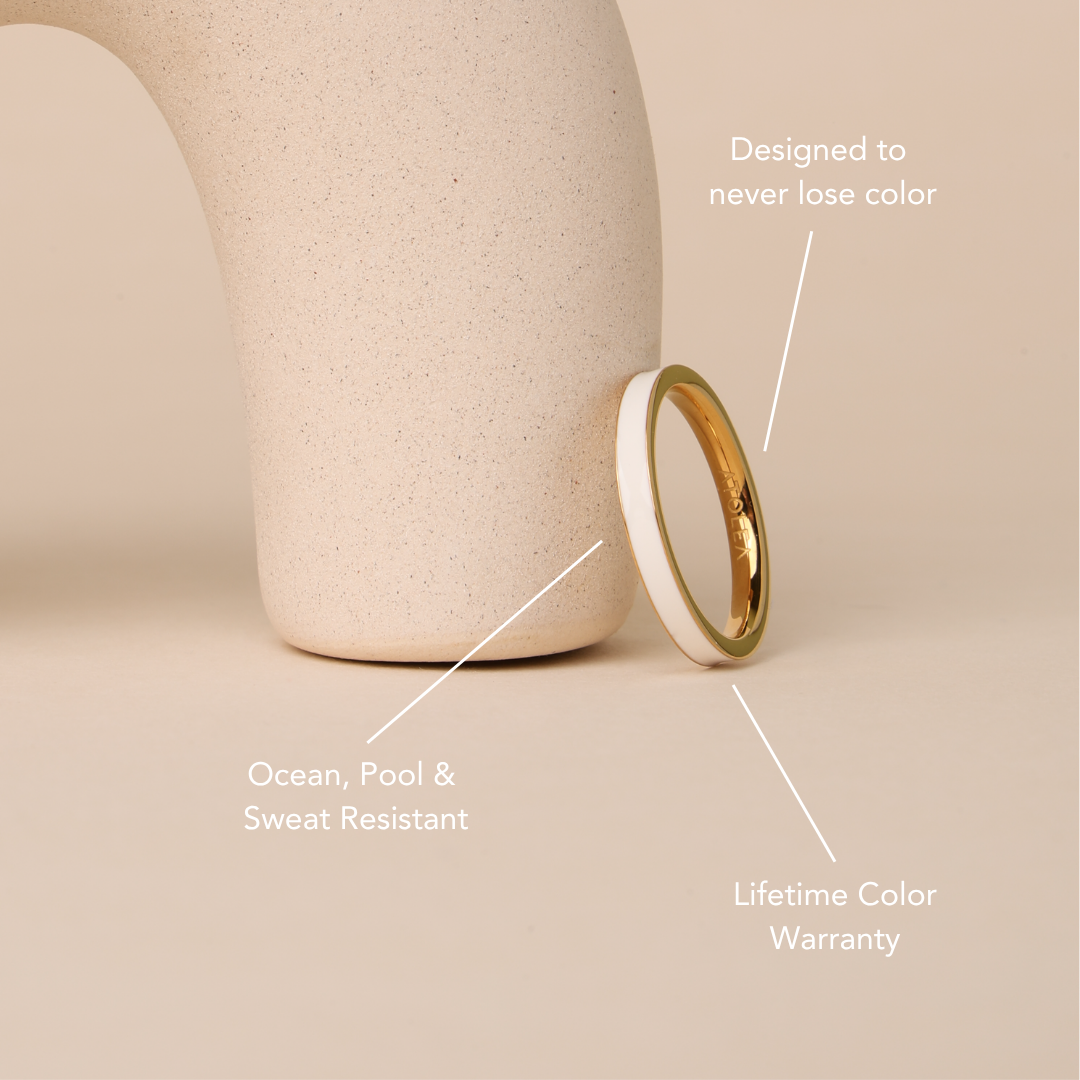 18K Gold Plated Halo White Zircon Ring