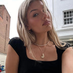 Genevieve Bubble Initial Necklace