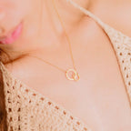 Noémie Gold Hoop Necklace