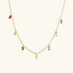 Aurélie Gemstone Pendant Necklace