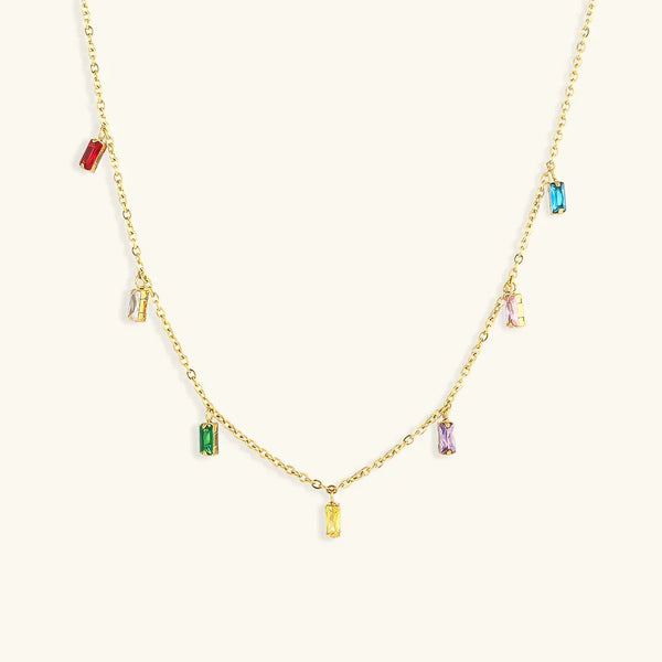 Aurélie Gemstone Pendant Necklace