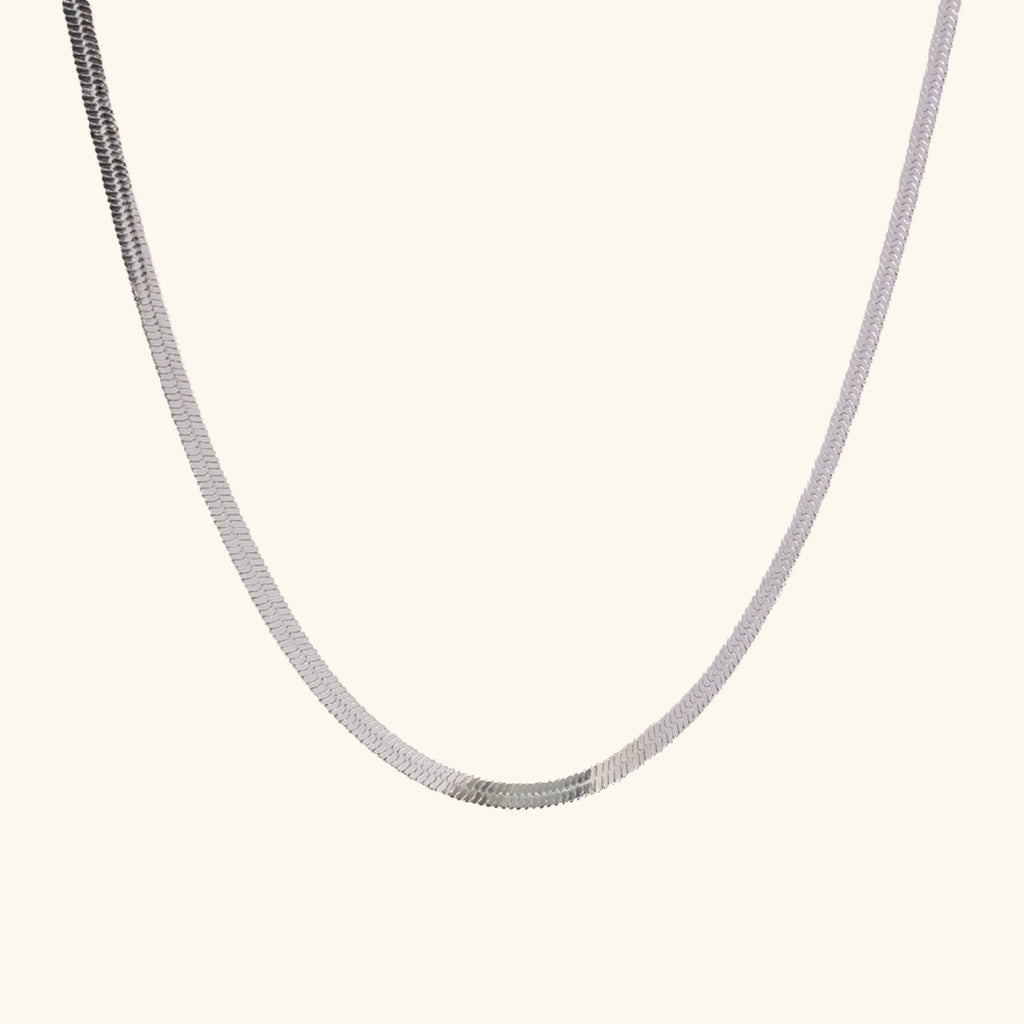 Silver Chain 3-Piece Necklace Bundle Set