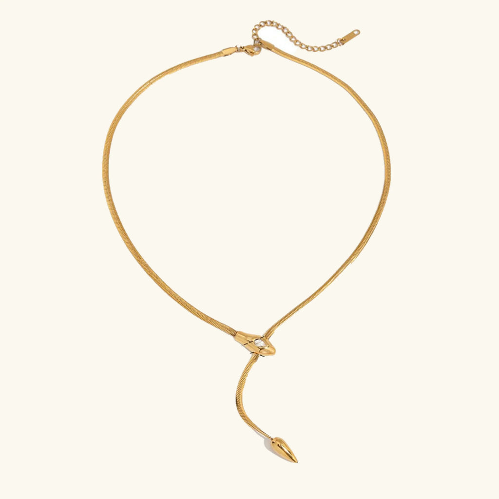 Ondine Serpentine Gold Pendant Necklace
