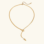 Ondine Serpentine Gold Pendant Necklace