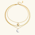 Selene Sun & Moon Layered Necklace