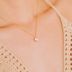 Lila Solitaire Diamond Necklace