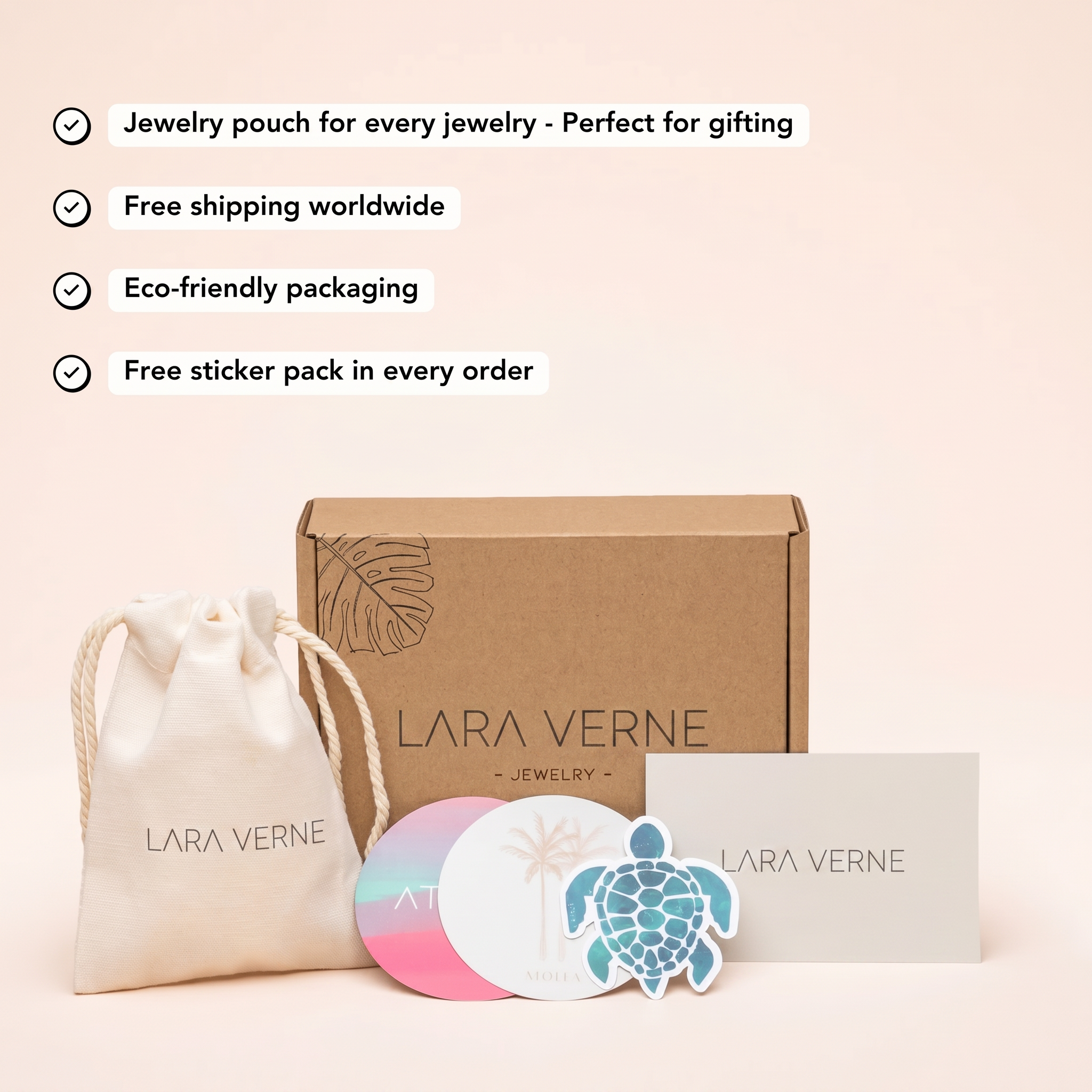 Lara Verne eco-friendly packaging