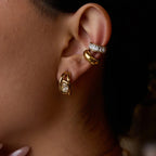 Essential Gold Hoops 3-Pair Earrings Bundle Set