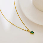 Émeraude Green Gemstone Necklace