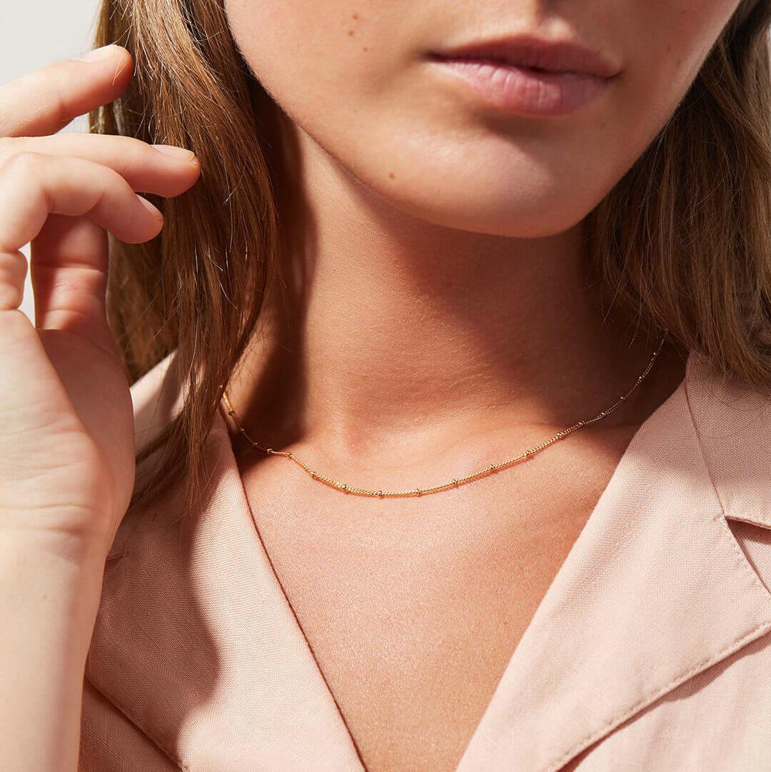 Vivienne Dainty Gold Chain Necklace