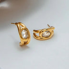 Essential Gold Hoops 3-Pair Earrings Bundle Set
