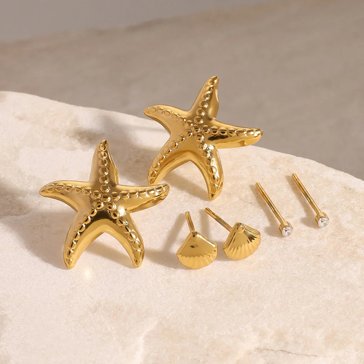 Ocean-Inspired Charm Earrings Bundle Set