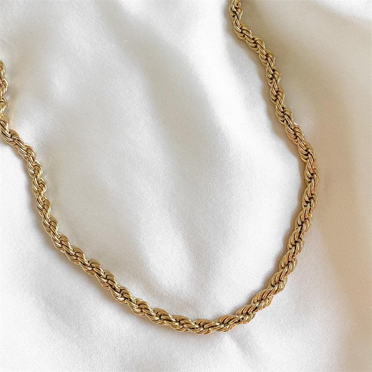 Cordélia Rope Chain Gold Necklace