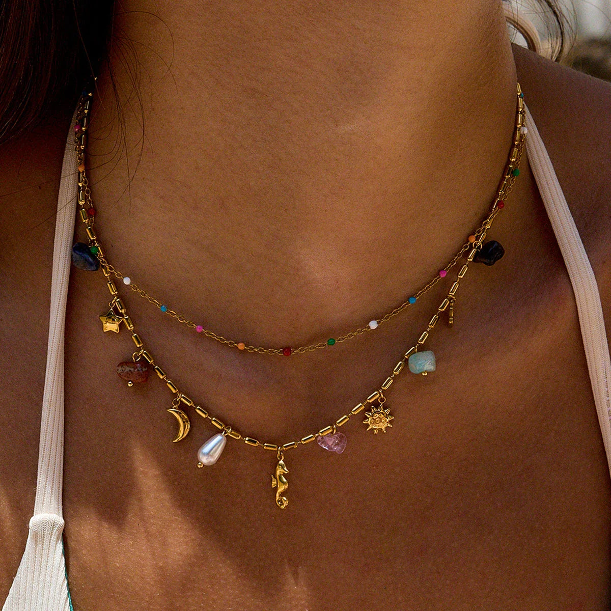 Marisol Coastal Charm Layered Necklace