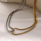 Sabine Two-Tone Chain Necklace