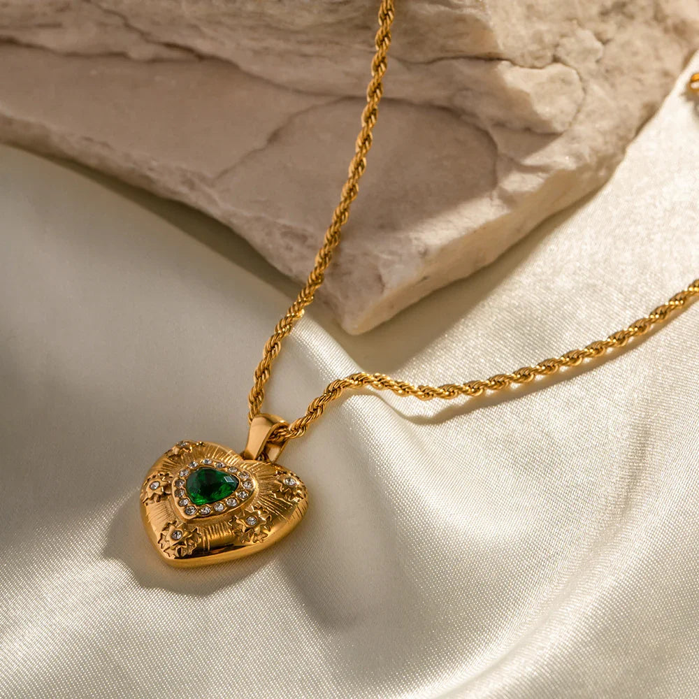 Félicie Gold Heart Necklace