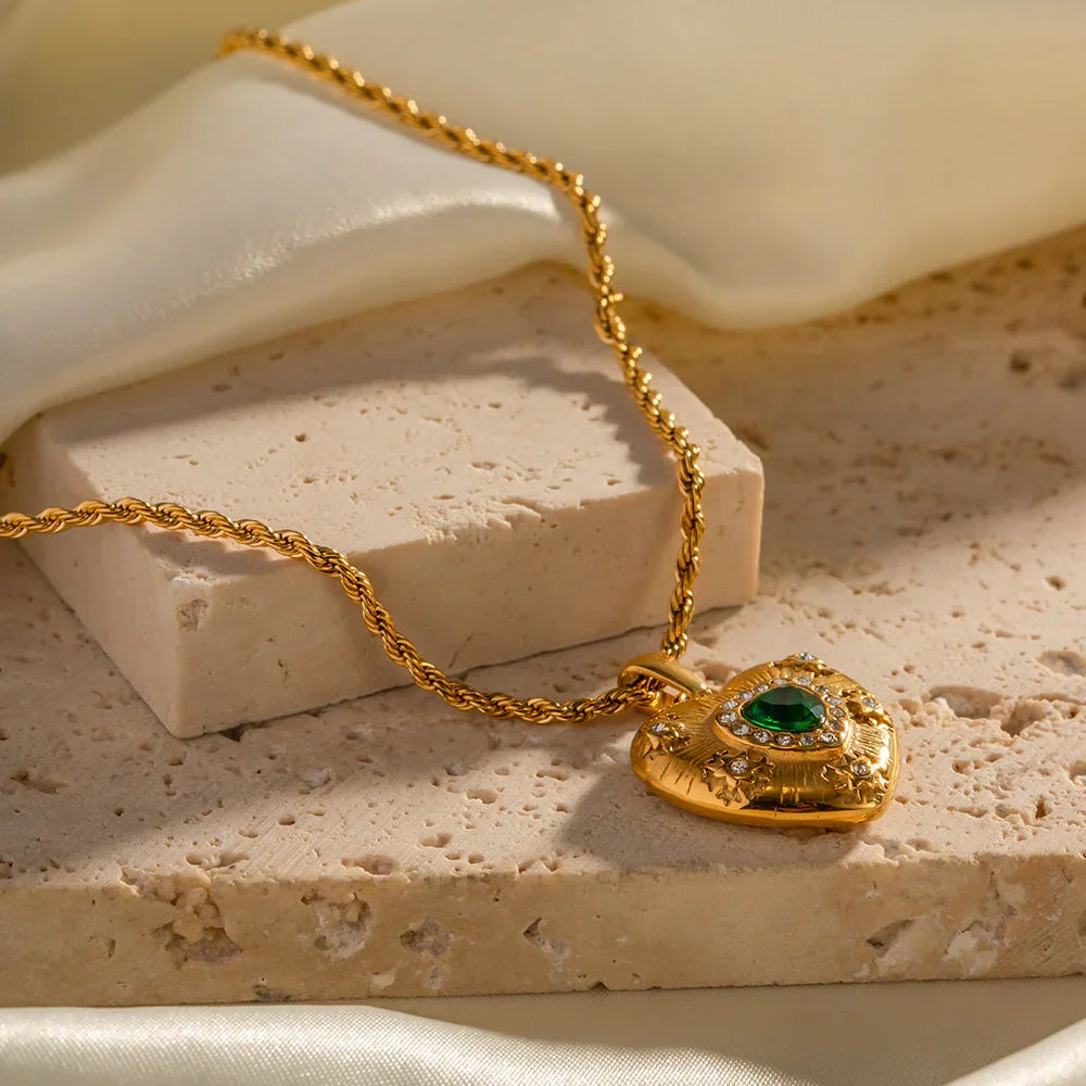 Félicie Gold Heart Necklace