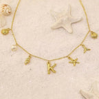 Marina Ocean Initial Necklace