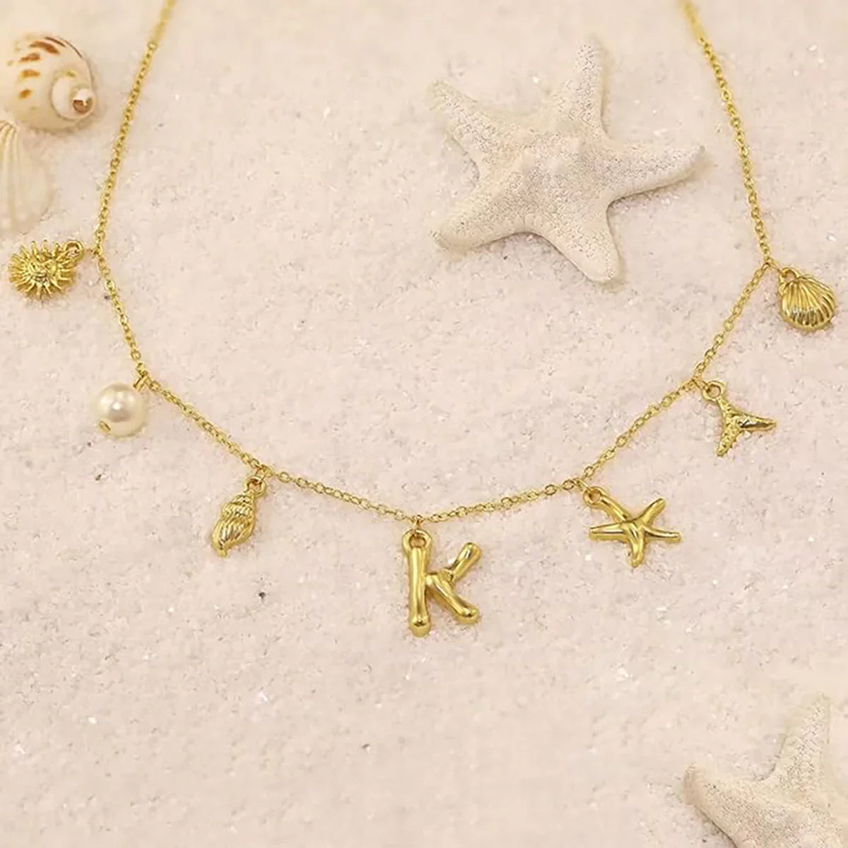 Marina Ocean Initial Necklace
