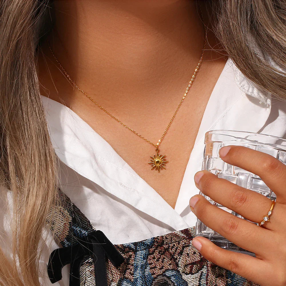 Soleil Radiant Sun Gold Necklace