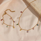 Aurélie Gemstone Pendant Necklace