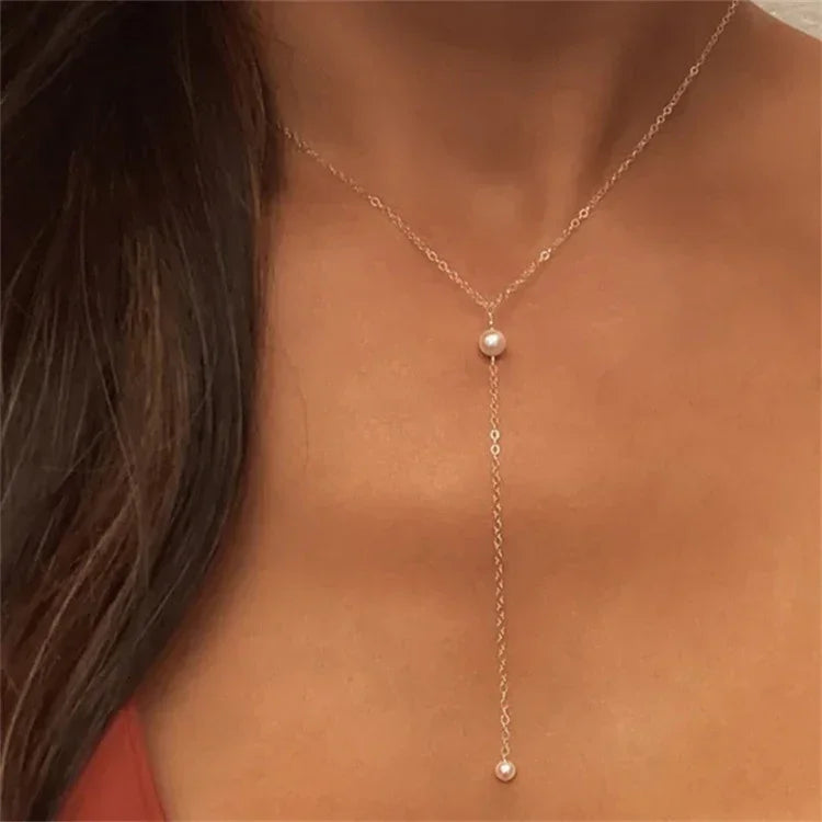 Joséphine Pearl Tassel Necklace