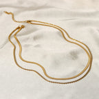 Delphine Layered Gold Chain Necklace